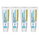 Globe 4 Pack Triple Antibiotic + Pain Relief Ointment 1oz, First Aid | Dual Action Formula, Minor Cuts and Scratches Care, Portable Tubes, First Aid Kit Essential, 24 Hour Protection