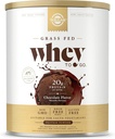 Solgar Grass Fed Whey to Go, Chocolate - 2.3 lb - Grass-Fed Whey Protein Powder - rBGH Free, Non-GMO, Gluten Free - 36 Servings