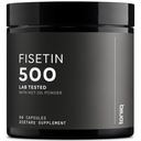 Toniiq Ultra High Purity Fisetin 500mg—98%+ Highly Purified & Bioavailable | Fisetin Supplement with MCT Oil for Absorption - Third-Party Tested Senolytic Supplements for Aging Support - 60 Capsules