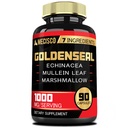 Mecisco Goldenseal Root Capsule with Echinacea, Mullein Leaf, Plantain & More - 90 Veggie Capsules - 7in1 Supports Immune System, Digestive Health, Smooth Breathing, and Body Management
