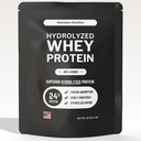 Hydrolyzed Whey Protein Powder - Unflavored Whey Protein Concentrate Hydroslate, Plain Protein Powder - Gluten Free, 24g Protein per Serving, 1 lb (Pack of 1)