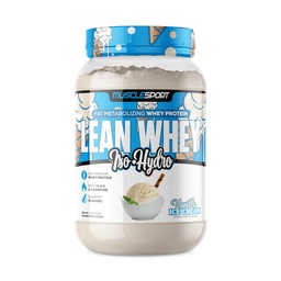 Musclesport Lean Whey Revolution™ Protein Powder - Whey Protein Isolate - Low Calorie, Low Carb, Low Fat, Incredible Flavors - 25g Protein per Scoop (2LB, Vanilla)