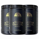 Organic Charcoal Powder Activated Charcoal Natural, Vegan, Organic, GMO Free - Large Bottle 25 oz Powder - 3pack