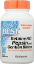 Doctor's Best, Betaine HCL Pepsin & Gentian Bitters