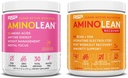 RSP NUTRITION AminoLean Pre Workout Energy (Pink Lemonade 30 Servings) with AminoLean Recovery Post Workout Boost (Blood Orange 30 Servings)