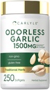 Carlyle Odorless Garlic Supplement | 250 Softgels | Herbal Extract Pills | Non-GMO, Gluten Free