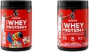 Six Star Whey Protein Powder Froot Loops Flavor & Strawberry Smoothie | Muscle Building & Recovery Plus Immune Support | 30g Protein | Men & Women