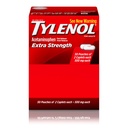 Tylenol Extra Strength Acetaminophen Caplets, 500 mg, Pain Relief & Fever Reducer for Headache, Backache, Toothache, Menstrual Cramps & Pain, Travel-Friendly Packaging, 2-Caplet Pouches, 50 Count