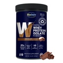Biochem 100% Whey Protein Isolate, Chocolate, 15.4 oz, 28 Servings | 20g grass-fed whey isolate per serving; certified gluten-free, vegetarian and 99% lactose free