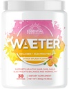 WAETER | Collagen & Electrolyte Hydration Powder | Sugar Free | Non-GMO | Gluten Free | Paleo | Soy Free | Dairy Free | Grass-Fed & Pasture Raised | 30 Servings - Citrus Splash