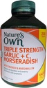 Nature's Own Triple Strength Garlic + C, Horseradish 200 Tablets Exclusive Size