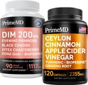 Ceylon Cinnamon (1pk) and Menopause Support (1pk) Supplement Bundle - Potent Vitamins for Heart, Metabolism, Hormone, and Immune Support - Non-GMO, Vegan, Gluten-Free