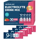 Venture Pal High Sodium Sugar Free Electrolytes Powder Packet - Hydration Packets with Vitamin, Sodium & Potassium | Zero Calories | Vegan, Keto & Paleo Friendly Electrolyte Drink Mix - 30 Sticks