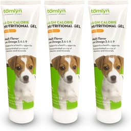 Tomlyn Nutri-Cal Malt-Flavored High-Calorie Nutritional Gel for Puppies, Helps Support a Healthy Appetite Providing Extra Calories, Vitamins & Minerals in a Tasty Supplement, 4.25oz-3 Pack