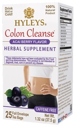 Hyleys Colon Cleanse Tea Acai Berry Flavor - 25 Tea Bags (12 Pack - 300 Tea Bags Total)