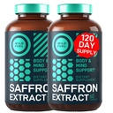 WILD FUEL Pure Saffron Extract Antioxidants Supplement - Eye Health, Energy and Mood Support Happy Saffron - 0.3% Safranal 88.5mg Supplements -120 Day Gluten-Free, Non-GMO Vegan Saffron Capsules