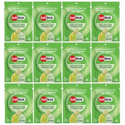 SaltStick Electrolyte FastChews Chewable Tablets, Lemon Lime, 120 count, 12 packets of 10 tablets each