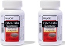 MAJOR Fiber-Tabs 625 Mg Tablets - Fiber Therapy for Regularity - Occasional Constipation Relief for Adults - 90 Count (2 Pack)