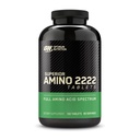 Optimum Nutrition Superior Amino 2222 Tablets, Complete Essential Amino Acids, EAAs, 160 Count