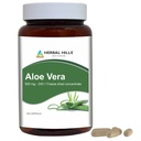 HERBAL HILLS Aloe Vera Capsules (Aloe barbadensis) | 120 Capsules (500 mg) | Pure Aloe Freeze Dried Powder Supplement, High Concentration, Supports Overall Well-Being