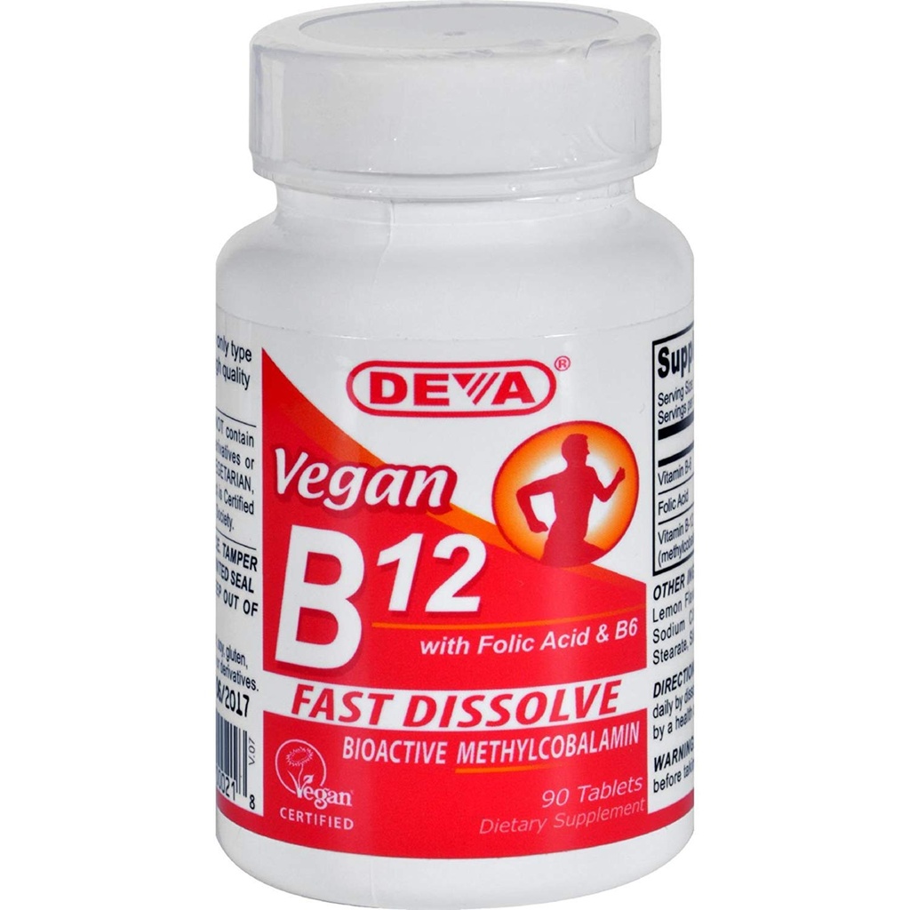 Deva Vegan B12 - 90 Tablets | Fast Dissolve