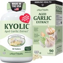 Maxi Health Kyolic Organic Garlic Supplement - Kosher Garlic Tablets with Kyolic Aged Garlic Extract for Immune Support - Vegetarian Garlic Pills (90 Count)