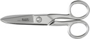 Klein Tools 2100-5 Electrician Scissors, Made in USA, 5.25-Inch Compact Scissors for Heavy-Duty Cutting and Low Voltage Work, Multi-Purpose