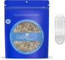Capsuline Size 000 Gelatin Empty Capsules, 5000 Count, Empty Gel Pill Capsules, DIY Pure Bovine Pill Capsule Filling, Empty Caps, Kosher, Gluten Free and Non-GMO Certified, Clear