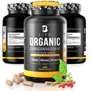 Organic Ashwagandha KSM-66 1000 mg Supplement | Adaptogen for Cortisol Support & Stress Relief | Mood, Calm & Sleep Aid for Men & Women | Ashwagandha ritual vitamins for women | 180 Vegan Caps