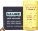 Joint Relief & Sleep Set | Sleep & Joint Support with Melatonin, Ashwagandha, Tamaflex® Turmeric, and Pea | Restful Sleep & Joint Supplements Pack