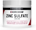 Kirkman - Zinc Sulfate Topical Cream - 4 fl oz - Fast Absorption - 10% Zinc Sulfate - Hypoallergenic