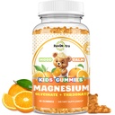 Magnesium Complex Gummies for Kids & Adults- Magnesium Glycinate Supplement- Support Calm Stress Relief, Bones, Mood Vegan- Sugar-Free Orange Flavor, 60 Gummies