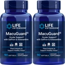 Life Extension MacuGuard 90 softgels (Pack of 2) with Saffron & Astaxanthin