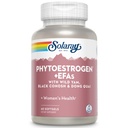 SOLARAY PhytoEstrogen Plus EFAs Menopause Support | Wild Yam, Black Cohosh, Evening Primrose & Borage | 60ct, 30 Serv.