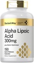 Doctor's Way Alpha Lipoic Acid 300mg | 150 Capsules | with Biotin Optimizer | ALA Supplement | Non-GMO, Gluten Free