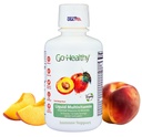 Go Healthy Liquid Multivitamin for Women, Men, Teens | Vegan Vitamin & Mineral Supplement | High Absorption | Premium Liquid Formula | Immune Support | Peach Mango Flavor | 32 Servings