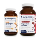 Metagenics Bundle - Ultra Potent-C Chewable & Magnesium Glycinate - 90 Tablets of Ultra Potent-C Chewable for Immune & Antioxidant Support - 120 Tablets of Mag Glycinate for Nervous System Support