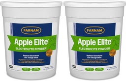 Farnam Apple Elite Horse Electrolyte Powder, Replaces Minerals Lost in Sweat During Exercise, Extreme Weather & Stressful Conditions, 5 lb., 40 Day Supply (Pack of 2)