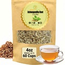 Cure wid Pure Certified Organic Ashwagandha Root Tea | Cut & Sifted 4oz Non-GMO Non-Irradiated Ashwagandha Tea for Women & Men Adaptogenic Wellness | Withania Somnifera for Herbal Infusion & Capsules