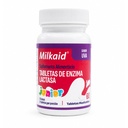 Milkaid Junior Lactase Enzyme Chewable Tablets for Lactose Intolerance | Prevents Gas, Bloating, Diarrhea in Children| Fast Acting Dairy Digestive Supplement for Kids| 60 ct (60 Tablets, Grape)