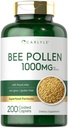 Carlyle Bee Pollen Supplement | 1000mg | 200 Caplets | with Royal Jelly and Bee Propolis | for Men and Women | Vegetarian, Non-GMO, Gluten Free