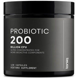 Toniiq 200 Billion CFU Probiotic Supplement 30 Verified Third-Party Tested Strains - Fully Shelf-Stable Probiotics Formula with Prebiotic Blend - Extended Release Capsules