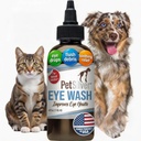 Dog Eye Wash, Natural Relief, Pet Eye Rinse For Dogs & Cats, USA, 4 fl oz