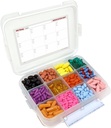 12 Compartment Large Pill Case with Airtight Seal - Silicone Gasket Waterproof Med Box with Medication Map (12 Compartment, 1 Pack)