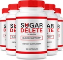 NutraRize (5 Pack) Sugar Delete Capsules, Official Support Formula for Overall Health, Sugar Delete Pills to Maintain Healthy Stable Levels, Premium SugarDelete Pastillas Review (300 Capsules)