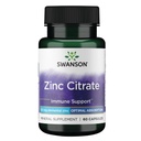 Swanson Zinc Citrate - Mineral Supplement Promoting Healthy Vision & Immune System Health - Natural Formula Supporting Overall Wellness - (60 Capsules, 50mg Each)