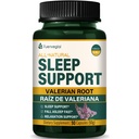 Valerian Root Extract Sleep Support Capsules, Passion Flower Supplement for Better Sleep, Fall Asleep Fast & Relaxation. Pastillas de Valeriana y Pasiflora para Dormir Profundamente. 90 Count